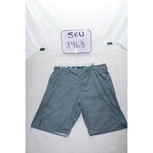 Oakley Board Shorts Mens 34 Grey Hydrofuse Herringbone Stripe 441601 Hybrid